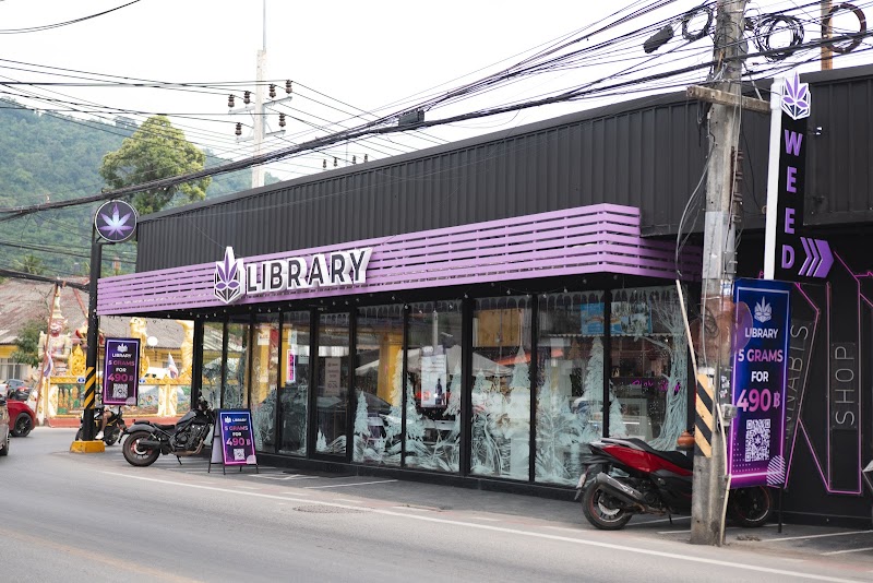 Library (Cannabis Dispensary, Weed Shop, CBD Oil, Indica, Sativa, Hybrid, Edibles, Calibo, Greendom, Snus)