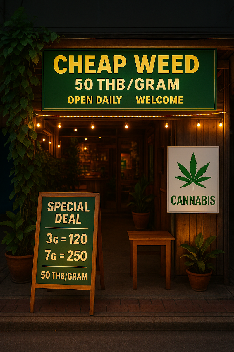 ร้านขายกัญชา Weed Chiangrai.(BAAN BangBall)